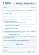 0233 Requerimento de anulação de matrícula