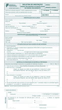 1061 Boletim de Inscrição –Matrícula/Renovação – Ensino Secundário na Modalidade de Ensino Recorrente