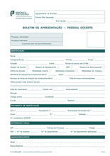 0240 Boletim de Apresentação – Pessoal Docente