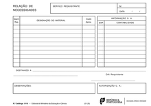 0110 Relação de Necessidades – Bloco