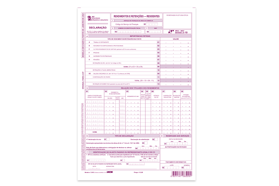 Image of  Rendimentos e Retenções Mod... 