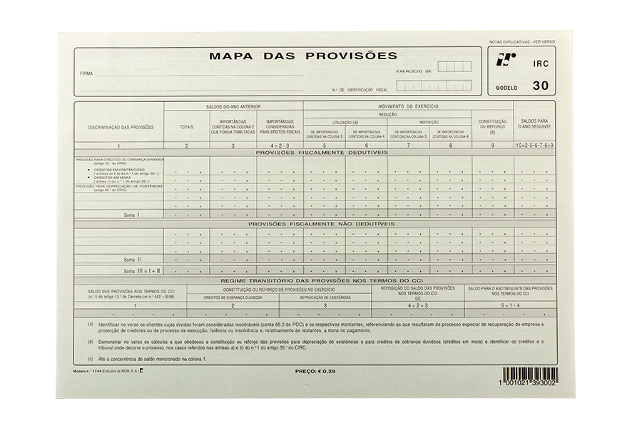 Image of  Mapa das Provisões (30) - M... 