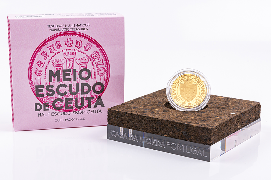 Image of  Meio Escudo Ceuta  (Ouro Pr... 